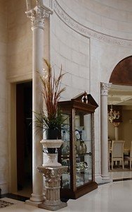 custom limestone column